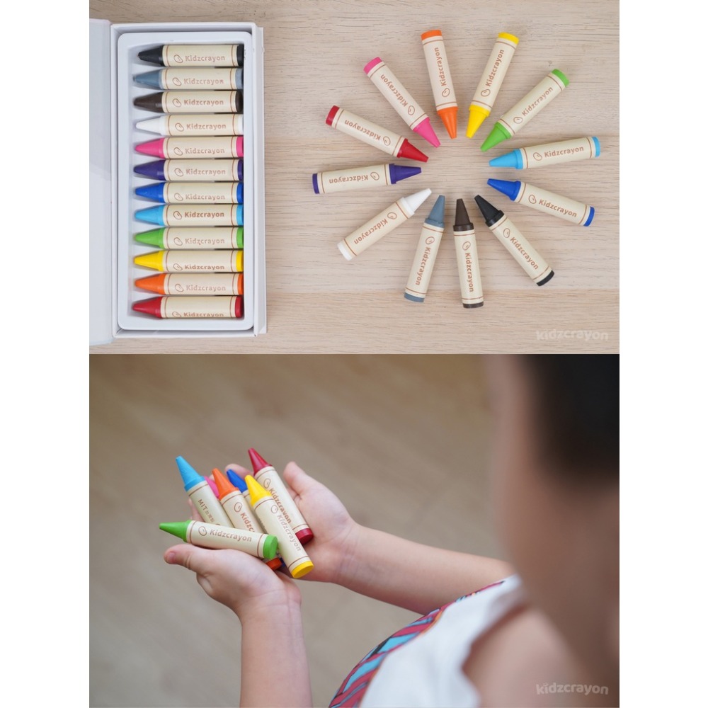 mamayo 媽媽友 kidzcrayon 12色大豆無毒蠟筆-細節圖3
