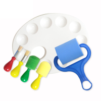 mamayo 媽媽友 繪畫筆刷工具6件組（手指膏 / 顏料專用）