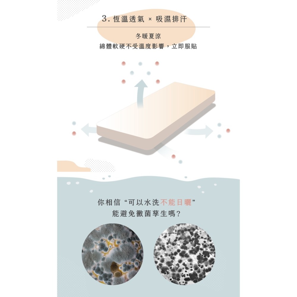 媽咪小站 VE 嬰兒護脊床墊(含布套)(S/M/L)-5cm-細節圖5