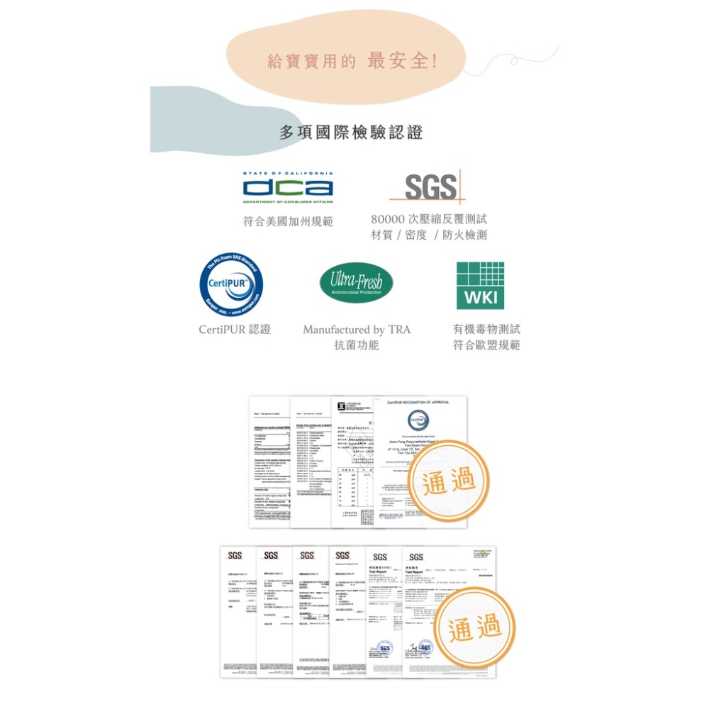 媽咪小站 VE 嬰兒護脊床墊(含布套)(S/M/L)-5cm-細節圖8