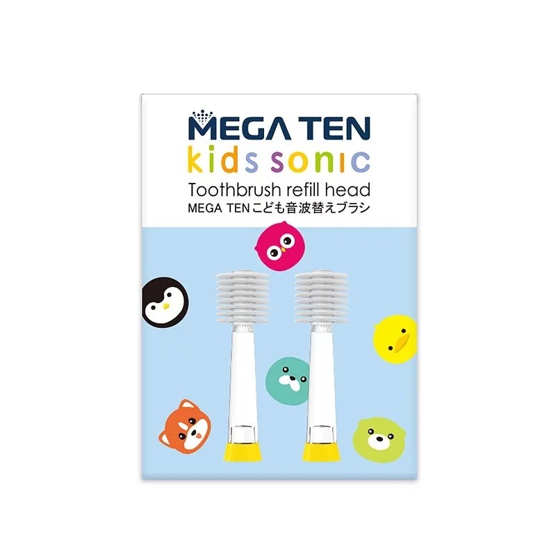 Mega Ten 幼童電動牙刷刷頭（2入）-細節圖2