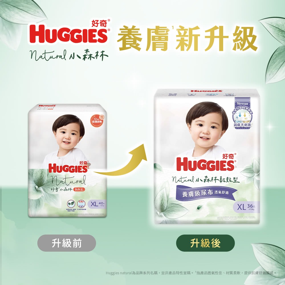 好奇 小森林紙尿褲 箱購4包(NB32/S40/M52/L44/XL36)-細節圖11