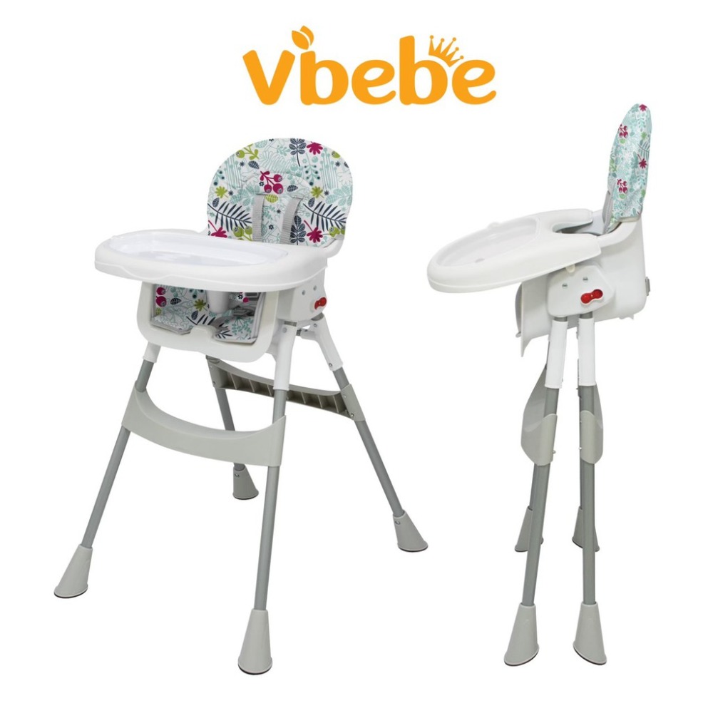 Vibebe 二段式折疊餐椅（銀河星空 / 清新花草）-細節圖3