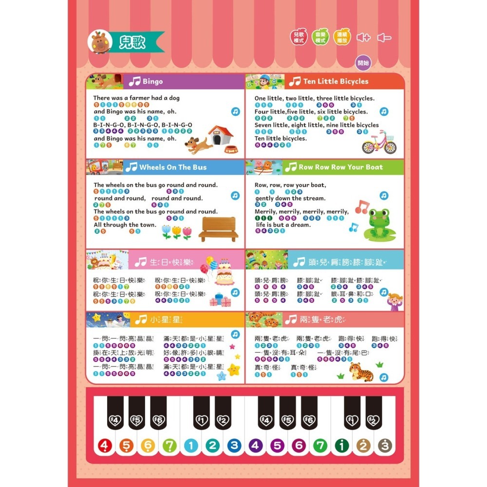 双美生活文創 BABY 認知點讀掛圖本-細節圖5