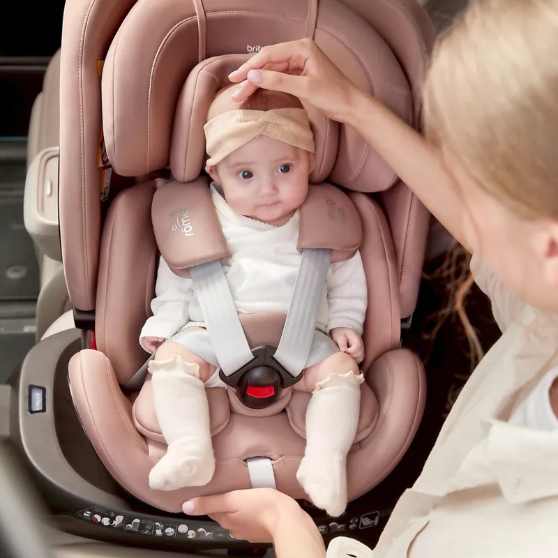 贈皮革保護墊+涼墊★Britax SWIVEL GROW MAX 頂篷版0-7歲ISOFIX安全座椅 360度旋轉汽座-細節圖4