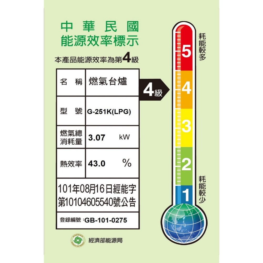 櫻花【G-251KEL】單口檯面爐瓦斯爐桶裝瓦斯(全省安裝)(送5%購物金)-細節圖7