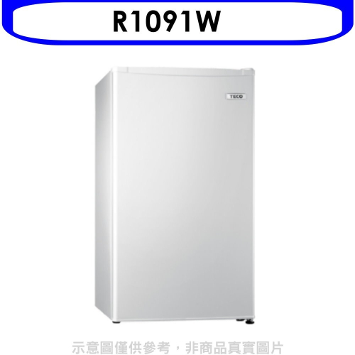 東元【R1091W】99公升單門冰箱珍珠白