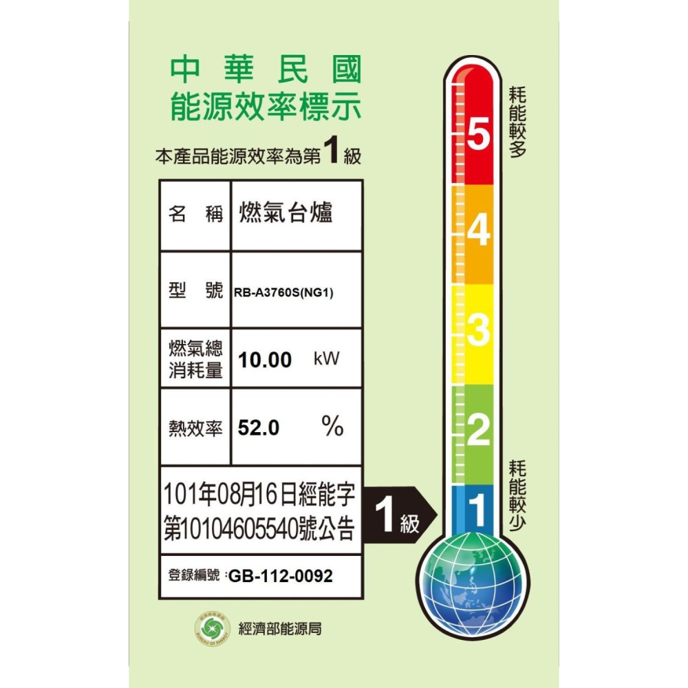 林內【RB-A3760SR-NG1】檯面式緻溫三口爐右單口瓦斯爐(全省安裝)(7-11商品卡700元)-細節圖2