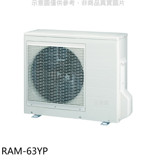 日立江森【RAM-63YP】變頻冷暖1對2分離式冷氣外機