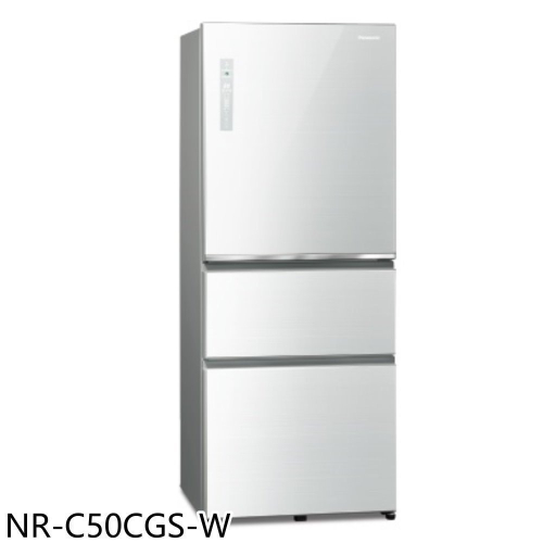 Panasonic國際牌【NR-C50CGS-W】500公升三門變頻翡翠白冰箱(含標準安裝).