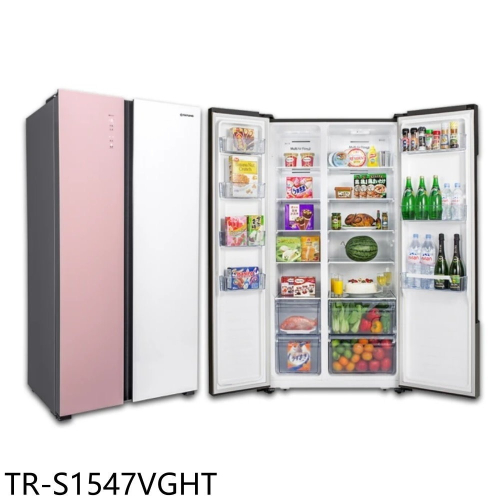 大同【TR-S1547VGHT】547公升變頻超薄對開雙門粉色冰箱(含標準安裝)