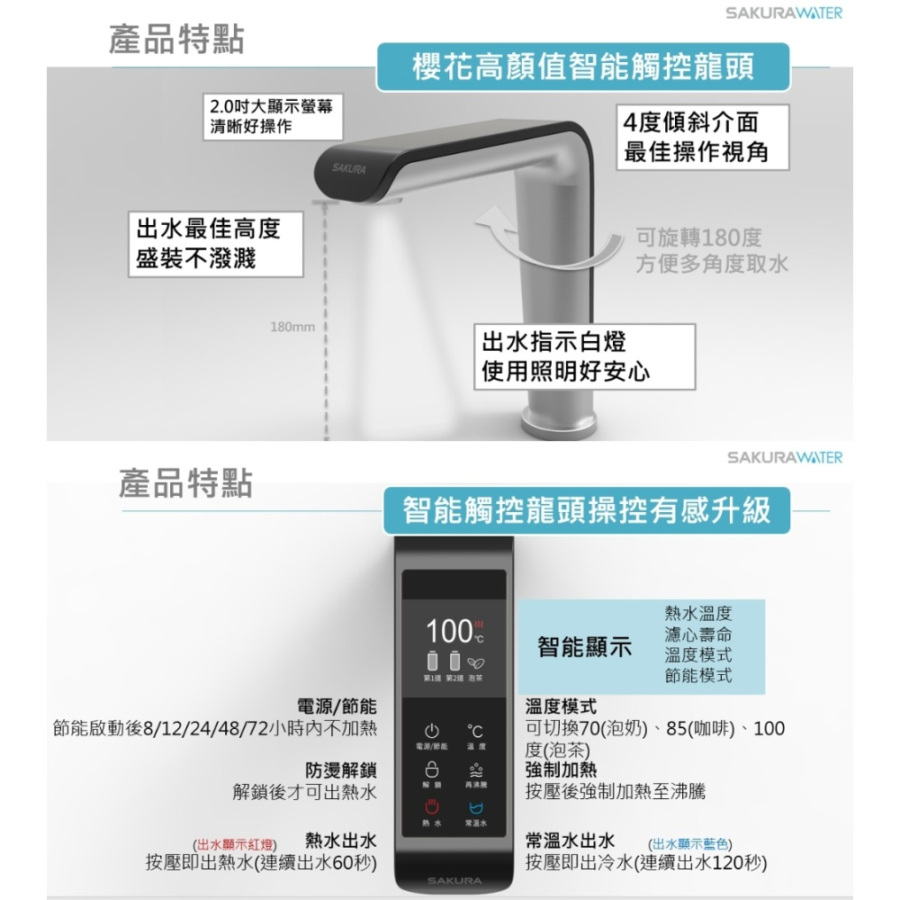 櫻花【P0531】廚下雙溫RO淨熱飲機淨水器(全省安裝)(送5%購物金)-細節圖8