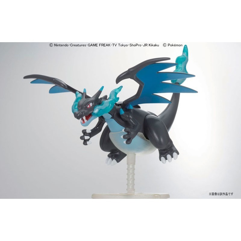[那間店]BANDAI 神奇寶貝 寶可夢 精靈寶可夢 #36 Mega 超級噴火龍 噴火龍X 組裝模型 5057604-細節圖2