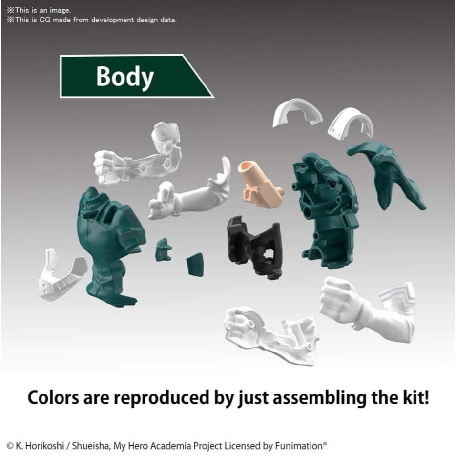 [那間店]BANDAI EG ENTRY GRADE 我的英雄學院 綠谷出久 組裝模型 5059125-細節圖3