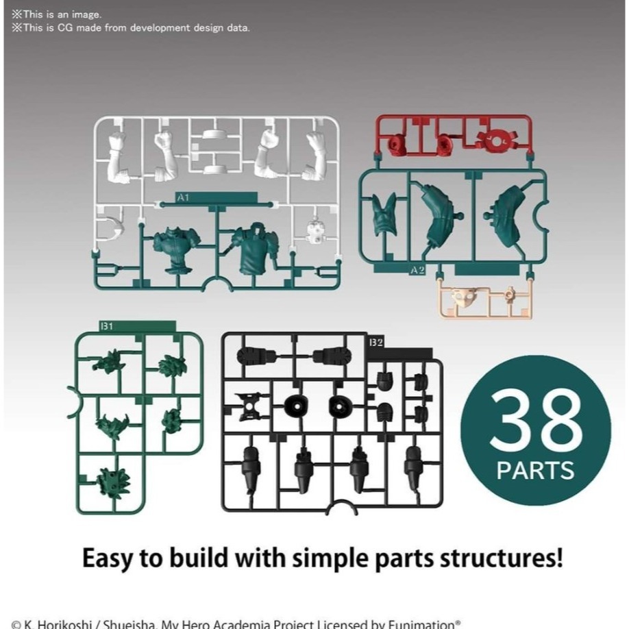 [那間店]BANDAI EG ENTRY GRADE 我的英雄學院 綠谷出久 組裝模型 5059125-細節圖5