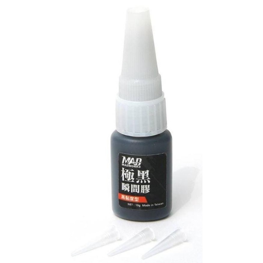 [那間店]MADWORKS MAD CG001 CG-001 黑色瞬間膠 極黑瞬間膠 高黏度型 10g-細節圖2