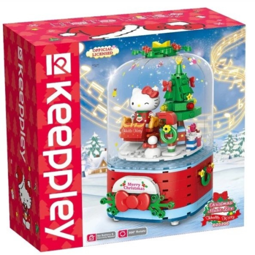 [那間店]Keeppley 三麗鷗 Hello Kitty 甜蜜聖誕音樂盒 積木 DZ0205