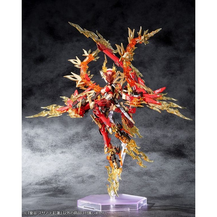 [那間店]壽屋 Megami Device #16.3 女神裝置 皇巫 素盞鳴尊 紅蓮 組裝模型-細節圖5