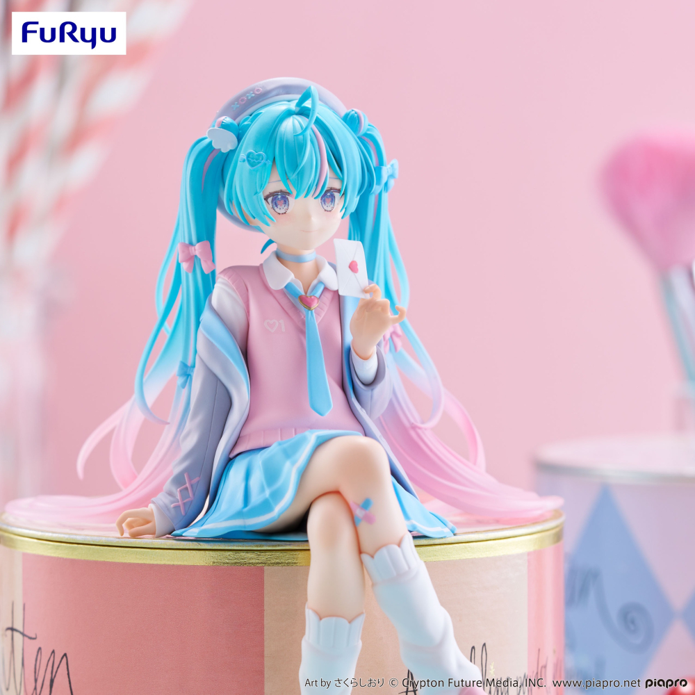 [那間店]FuRyu 景品 初音未來 泡麵蓋公仔 戀愛西式學生服 附特典-細節圖2