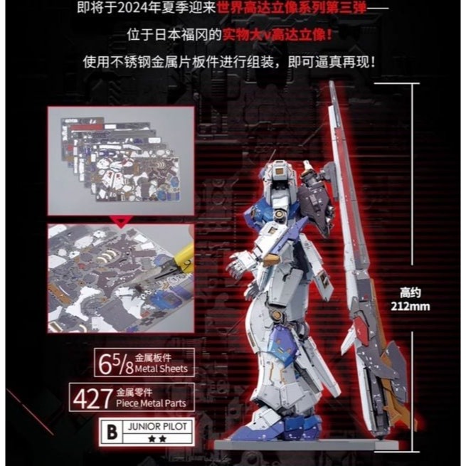 [那間店]BANDAI BNMW 福岡 RX-93FF V鋼彈模型 第四彈 鐵片組裝模型-細節圖4