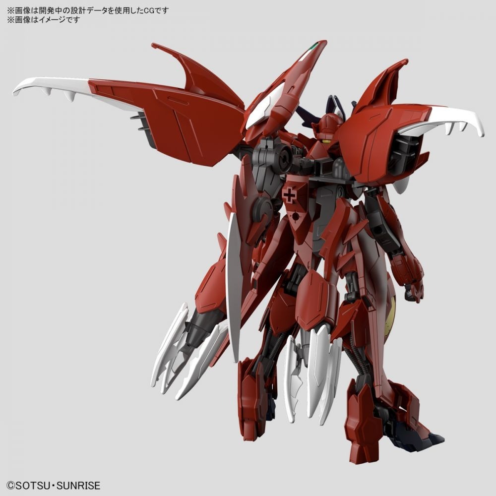 [那間店]BANDAI HG 1/144 #11 鋼彈創鬥者 元宇宙 驚異天狼型獵魔鋼彈 組裝模型 5066699-細節圖3