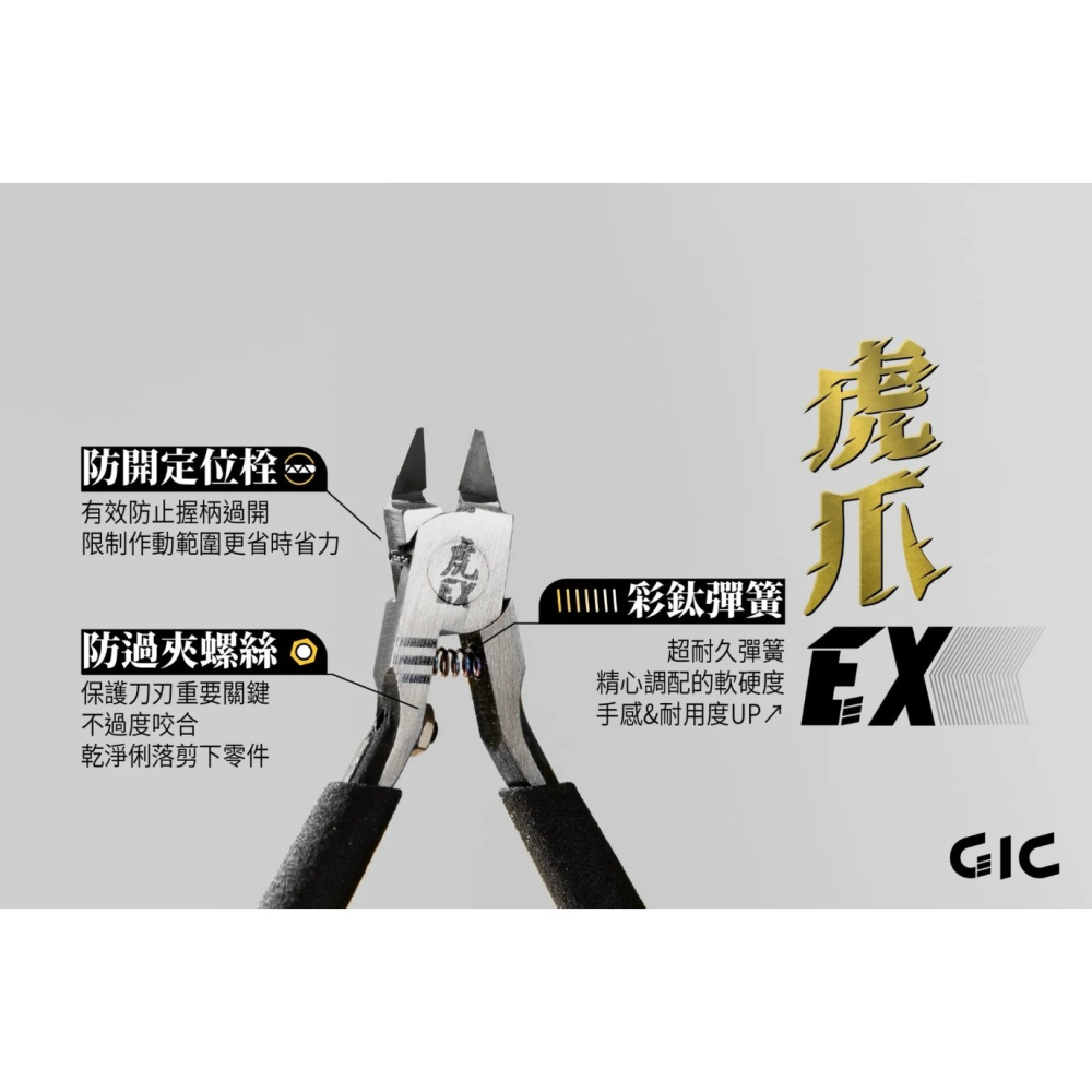 [那間店]GIC TC-EX 虎爪EX 模型專用 超薄刃 單刃斜口鉗-細節圖5