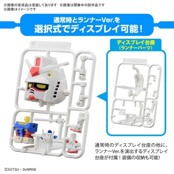 [那間店]BANDAI 1/1 GUNPLA-KUN 鋼彈模型君 DX套組（附框架Ver.重現零件）大頭 5065118-細節圖4