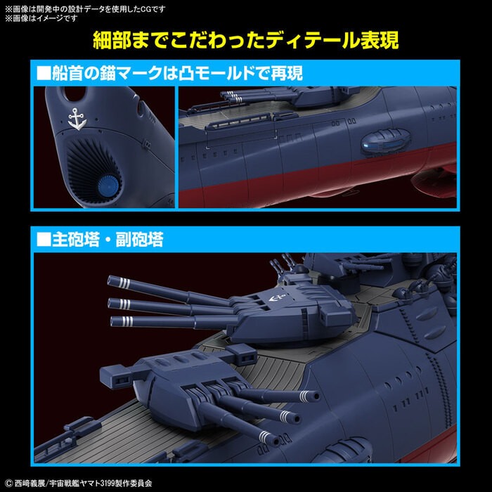 [那間店]BANDAI 1/1000 宇宙戰艦大和號3199（第3次改裝型：參戰章敘勛儀式紀念塗裝） 5067435-細節圖5