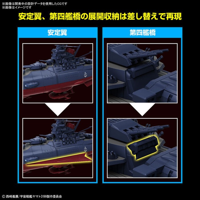 [那間店]BANDAI 1/1000 宇宙戰艦大和號3199（第3次改裝型：參戰章敘勛儀式紀念塗裝） 5067435-細節圖7