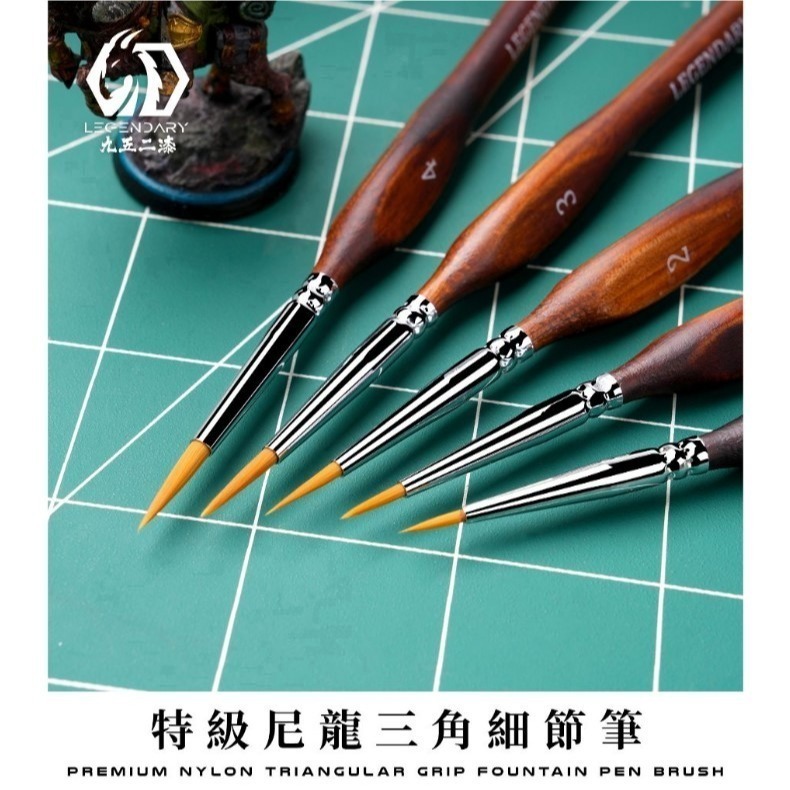 [那間店]九五二漆 9527 BPG 特級尼龍三角細節筆 面相筆 模型上色筆 上色工具-細節圖2
