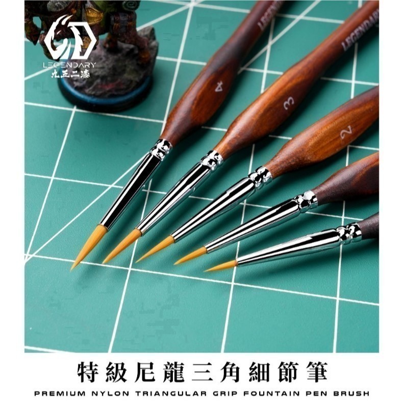 [那間店]九五二漆 9527 BPG 特級尼龍三角細節筆 面相筆 模型上色筆 上色工具-細節圖2