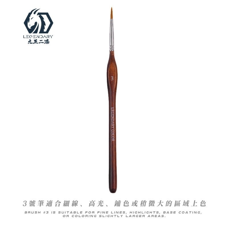 [那間店]九五二漆 9527 BPG 特級尼龍三角細節筆 面相筆 模型上色筆 上色工具-規格圖8