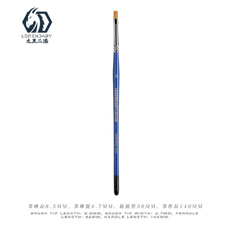 [那間店]九五二漆 9527 BTP 特級平頭筆 面相筆 模型上色筆 上色工具-規格圖5