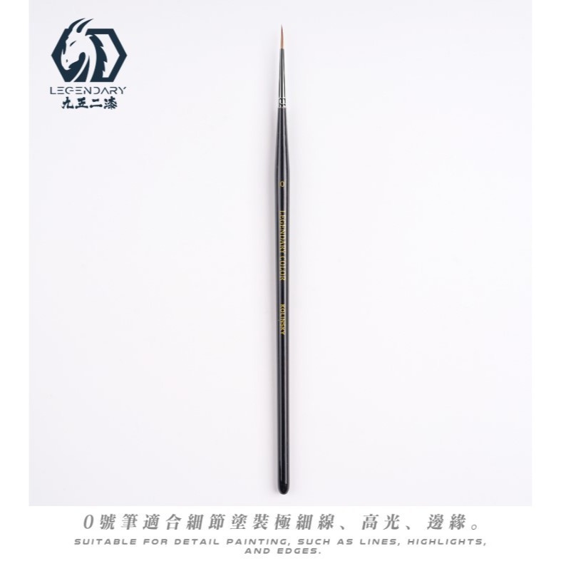[那間店]九五二漆 9527 KSP 頂級純貂毛面相筆 頂級微縮塗裝筆 模型上色筆 上色工具-規格圖5