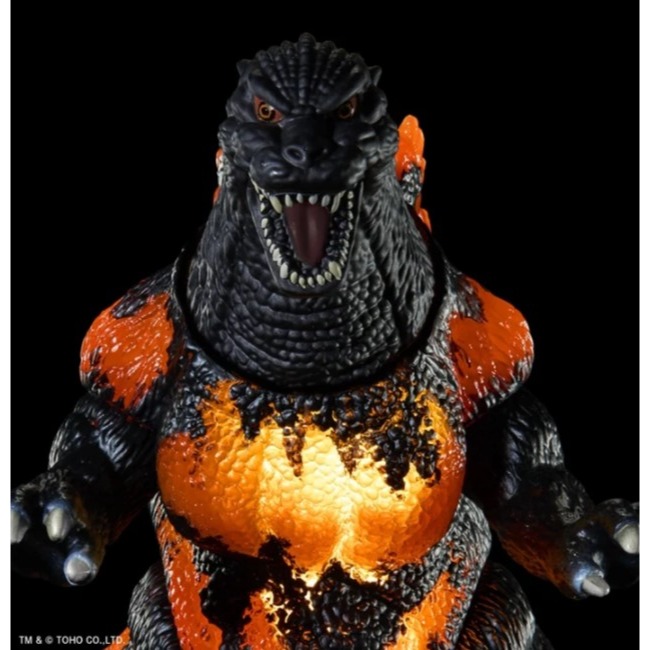 [那間店]BANDAI 哥吉拉 MOVIE MONSTER系列軟膠 發光紅蓮哥吉拉 煌光 附運輸箱-細節圖2