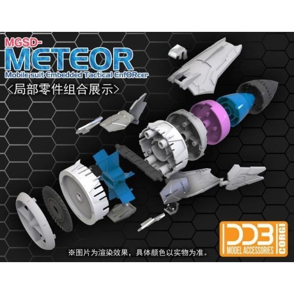 [那間店]DDB MGSD 流星號裝備 自由鋼彈專用 飛行背包配件包 組裝模型 不挑盒況-細節圖2