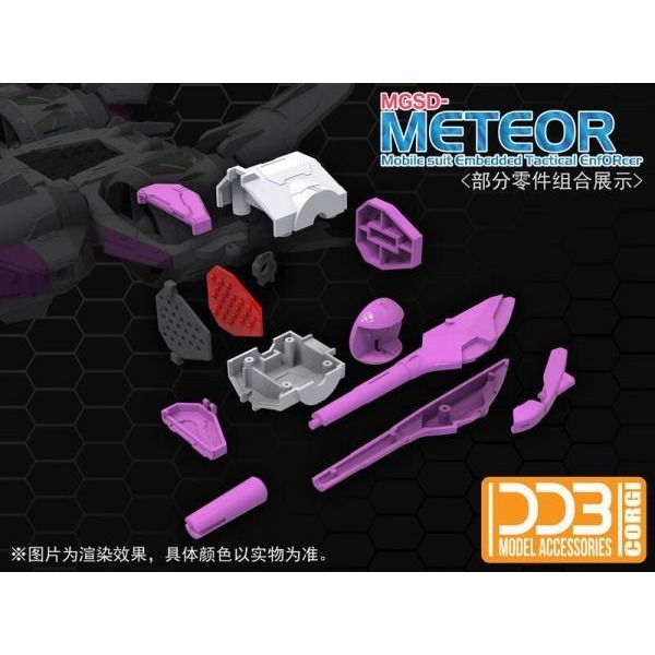 [那間店]DDB MGSD 流星號裝備 自由鋼彈專用 飛行背包配件包 組裝模型 不挑盒況-細節圖4