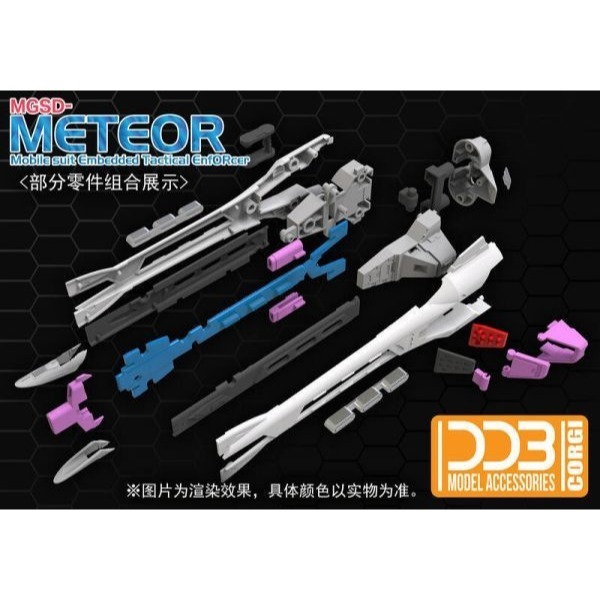 [那間店]DDB MGSD 流星號裝備 自由鋼彈專用 飛行背包配件包 組裝模型 不挑盒況-細節圖6