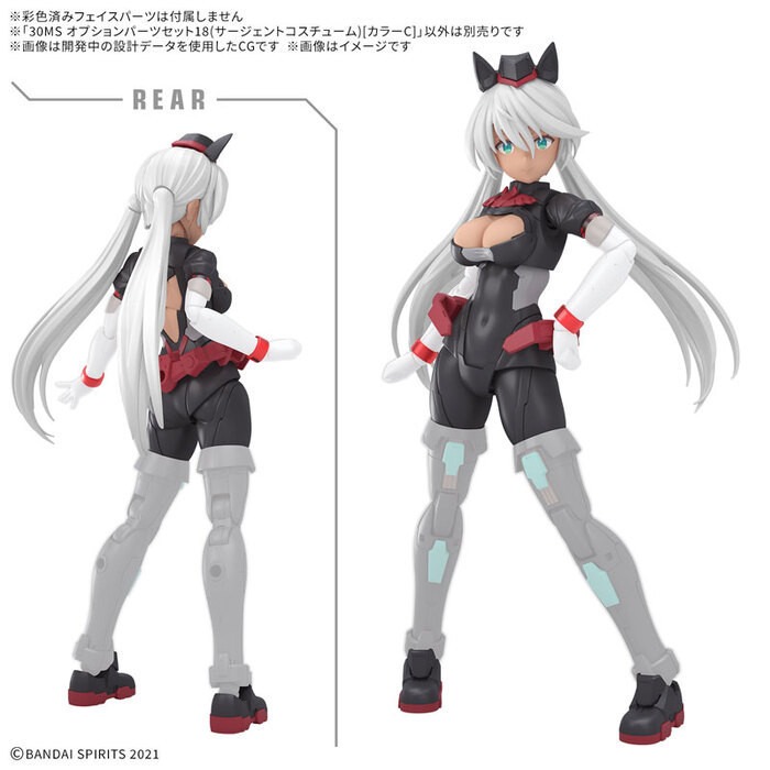 [那間店]BANDAI 30MS 組裝少女輕作戰 配件套組18 警官裝 顏色C 組裝模型 5068563-細節圖3