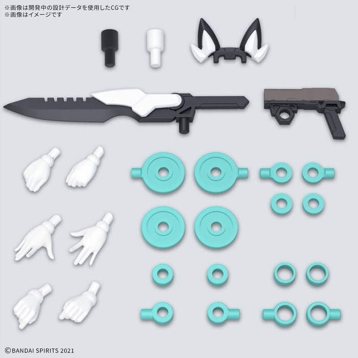 [那間店]BANDAI 30MS #16 組裝少女輕作戰 SIS-H00 瑟絲緹耶 顏色C 組裝模型 5068562-細節圖9