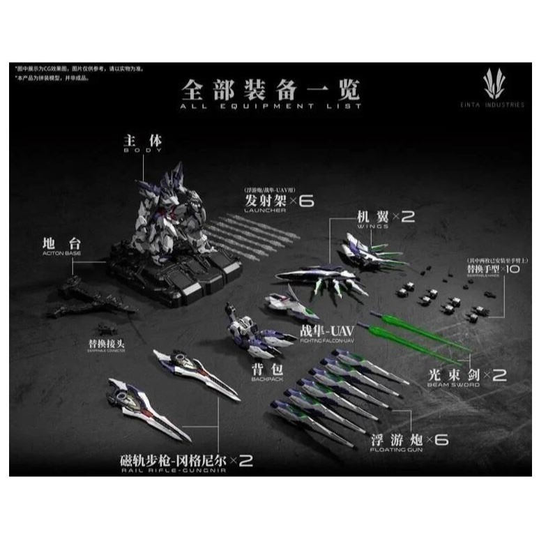 [那間店]愛因塔 EINTA 天幕 Sky Defender 合金骨架 組裝模型-細節圖8