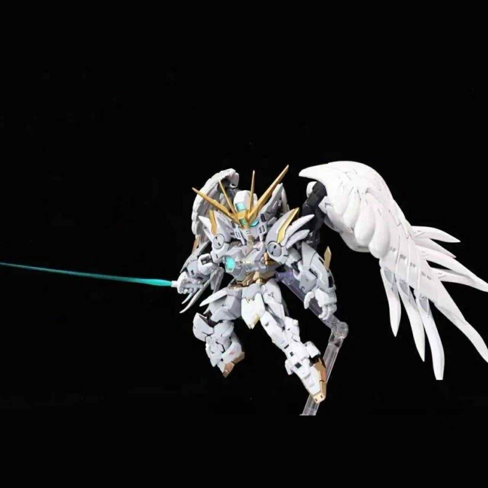 [那間店]GL新廠 MGSD 飛翼零式 新次元之翼 白雪姬 鈑噴 櫻花粉配色 組裝模型-細節圖2