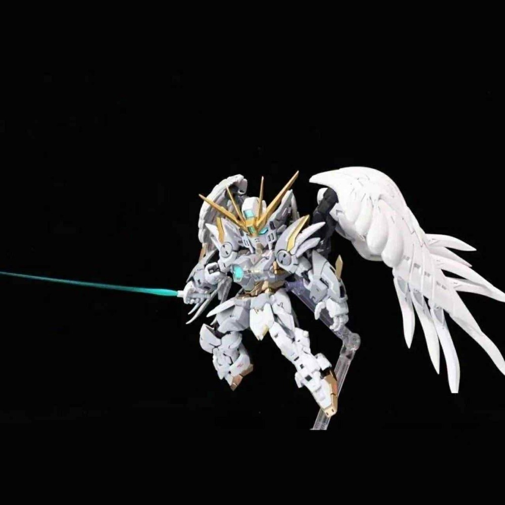 [那間店]GL新廠 MGSD 飛翼零式 新次元之翼 白雪姬 鈑噴 櫻花粉配色 組裝模型-細節圖2