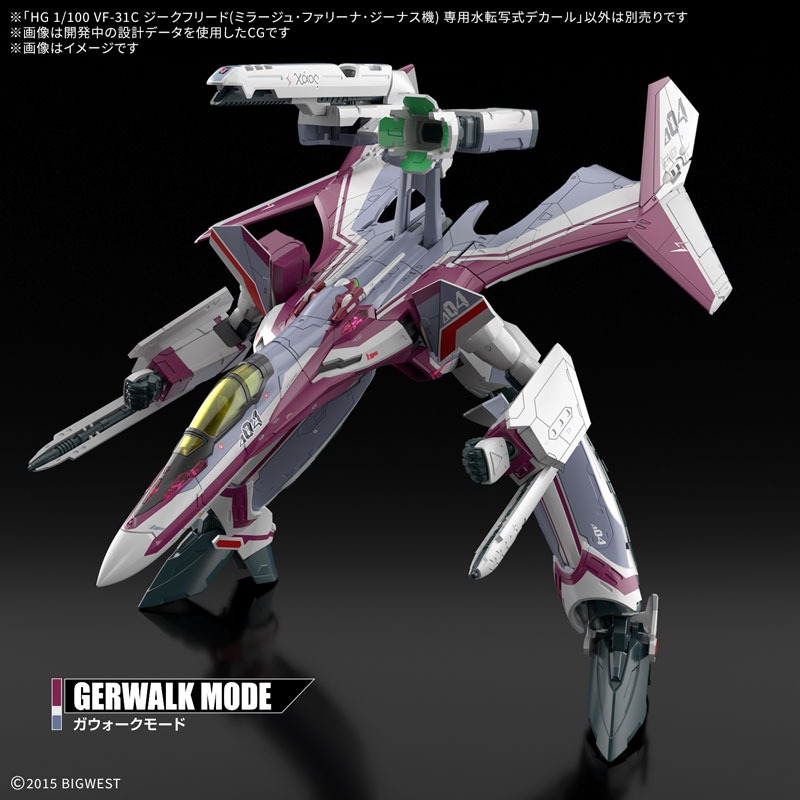 [那間店]BANDAI HG 1/100 VF-31C 英雄式（米拉吉·法莉娜·吉納斯座機）專用水貼紙 5069167-細節圖4