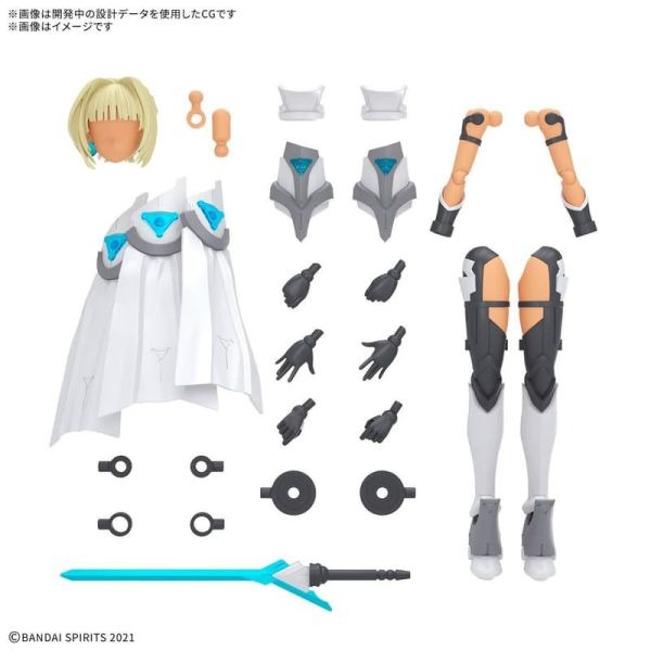 [那間店]BANDAI 30MS 組裝少女輕作戰 配件套組23 女武神裝 (顏色C) 組裝模型 5069198-細節圖3