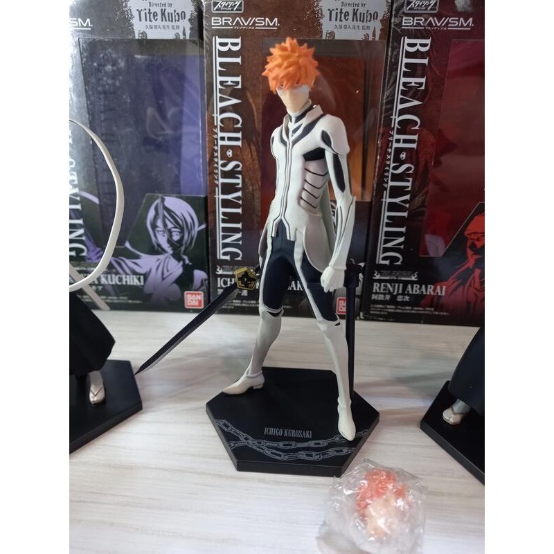 絕版 BRAVISM BLEACH STYLING 死神 黑崎一護 +朽木露琪亞 +阿散井戀次-細節圖2