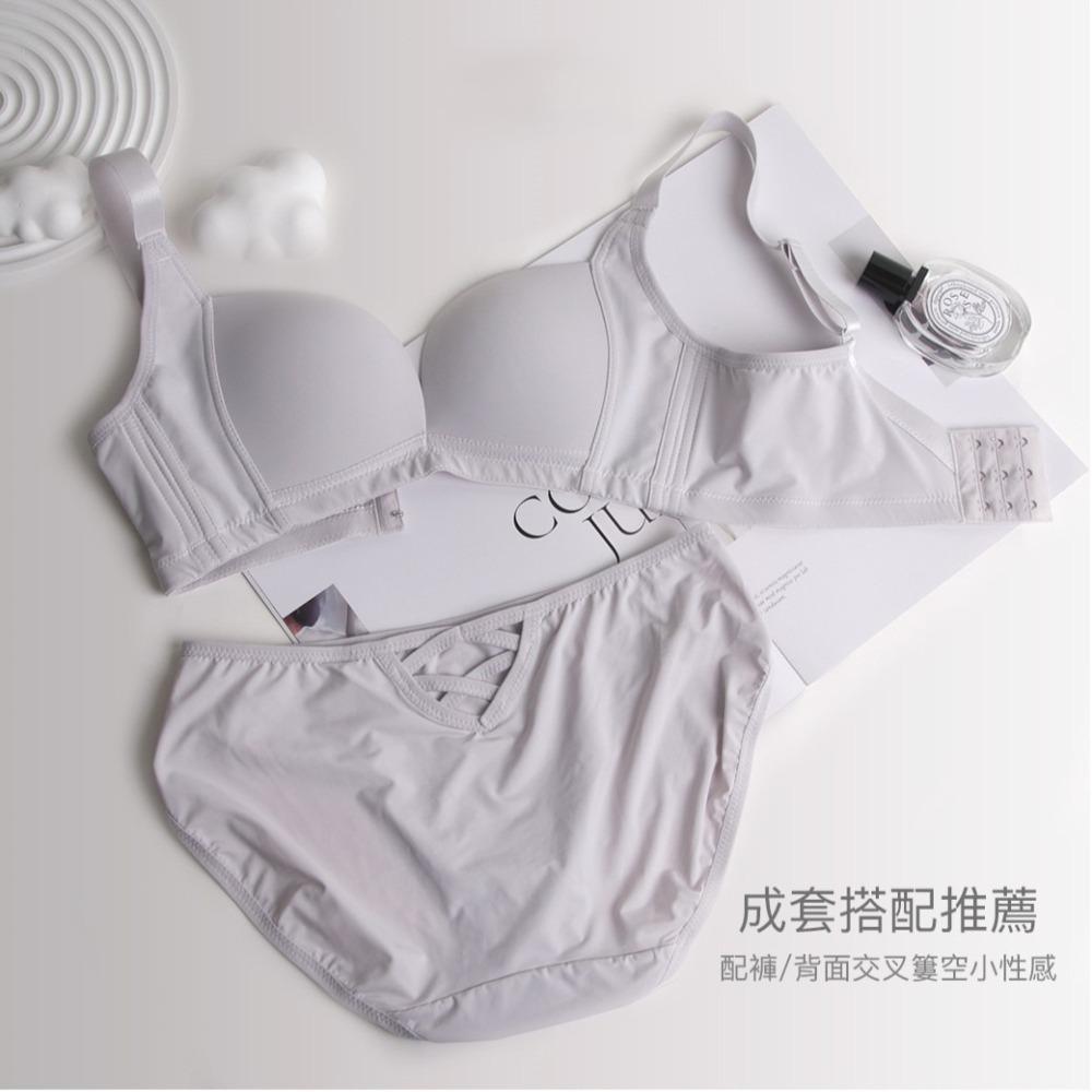 台灣製【零脊心】集中爆乳無鋼圈內衣 ( D/E罩杯 )-細節圖5