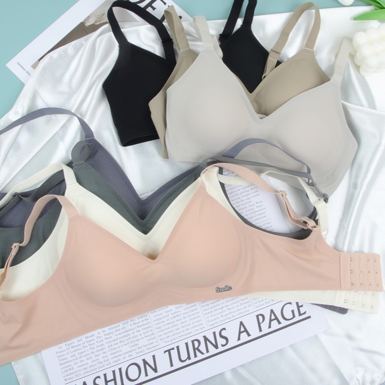 【冰絲涼感】無鋼圈立體無痕內衣 ( A-C罩杯 )-細節圖3