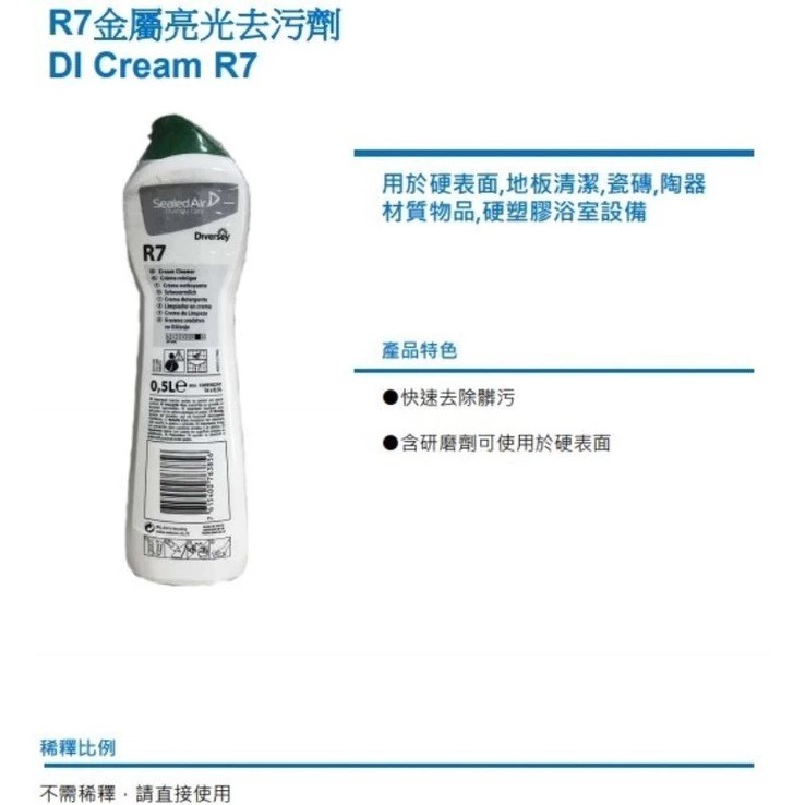 💥快速去污神器✨泰華施 R7萬用去污液🏆 溫和配方 不傷表面 塑膠不鏽鋼 地板磁磚 鏽斑水垢 萬用清潔劑 去污膏 去-細節圖7