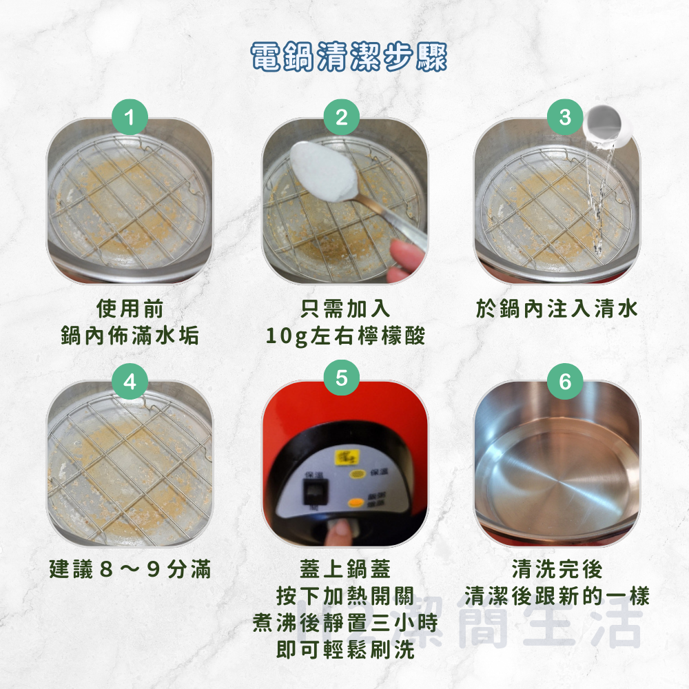 🪄電鍋還原術✨食品用檸檬酸🍋小蘇打🫧過碳酸鈉💧 水垢焦垢茶垢 除臭去味 熱水壺水壺茶壺 咖啡機除鈣 玻璃 水龍頭-細節圖8